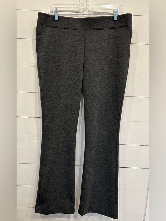 Pants - Vera Wang Simply Vera, Bootcut Gray Stretch Pull on Business Casual Pants.